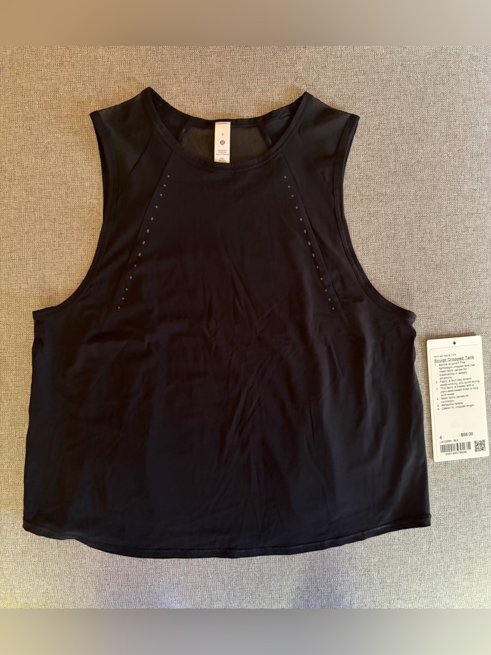 Lululemon Sculpt Cropped Tank Top Size4